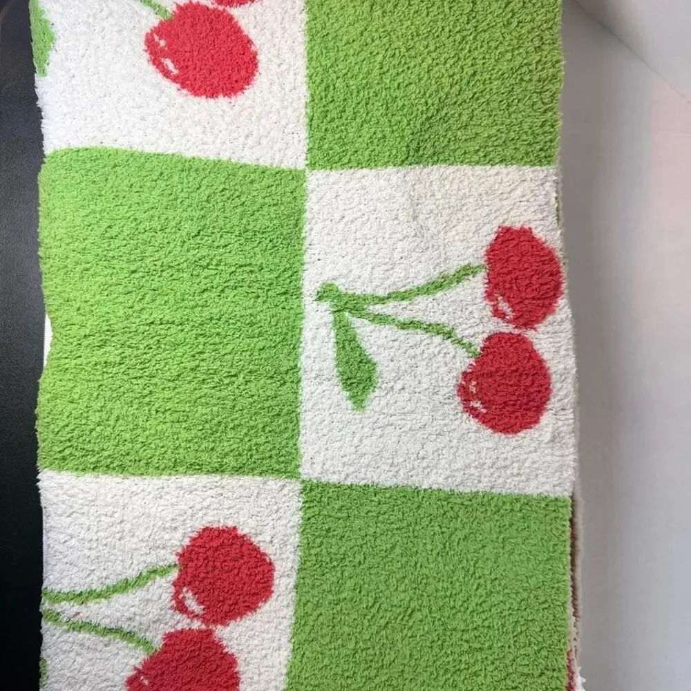 The Collective Redlands Checkered cherry Decorative Full Coverage Throw 45x60